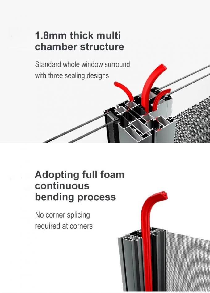Double Glazed Aluminium Top Hung Window Thermal Break Aluminium Windows