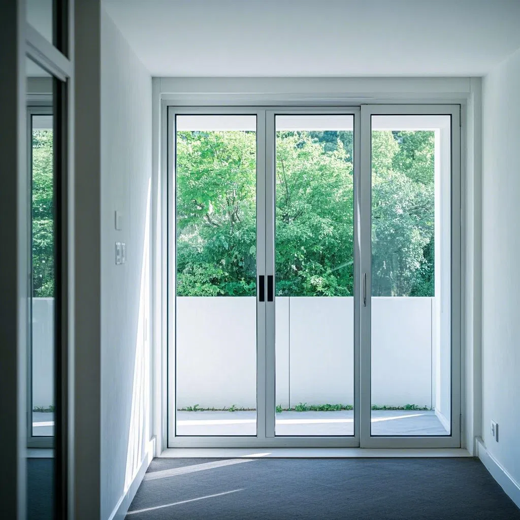 Commercial Storefront Doors and Windows Thermal Break Aluminum Commercial Sliding Door