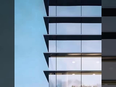 Hotel Clear Glass Curtain Wall Building Material 6mm-19mm Thickness