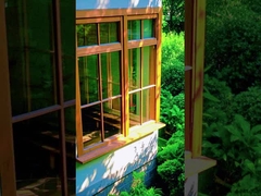 Color Custom Building Glass Curtain Wall , Unitized System Curtain Wall