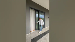 European Patio Sliding Door! Large Tempered Glass!