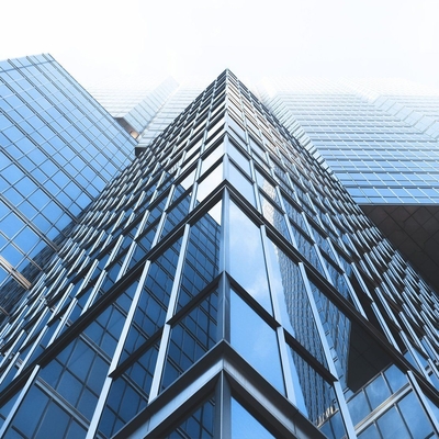 Reflective Low E Glass Curtain Wall Soundproof For Green Construction