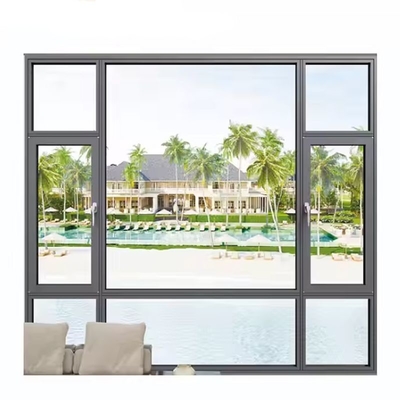 Horizontal Opening Pattern Broken Bridge Aluminum Window Waterproof Fireproof