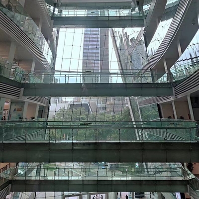 Tempered Glass Unitized Curtain Wall Custom Color Aluminum Alloy Building Curtain Wall