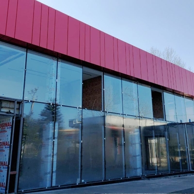 6063-T5 Aluminum Hidden Frame Glass Curtain Wall for Building