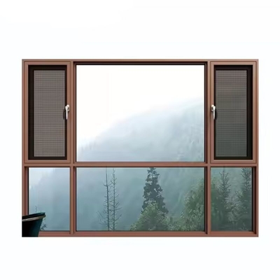 Horizontal Opening Casement Windows Aluminium Wood Composite Windows
