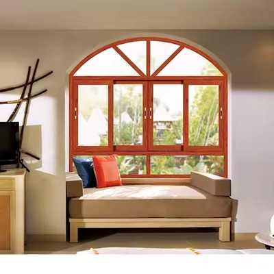 Heat Insulation Inward Opening Window , Horizontal Opening Aluminium Fold Window