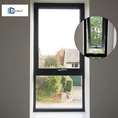 Anti Theft Aluminum Top Hung Window Double Glazed Tempered Glass Window