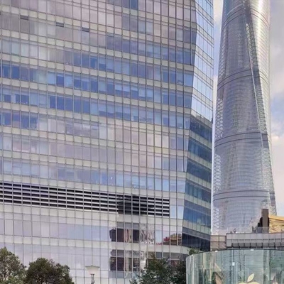 Aluminum Alloy Hidden Frame Curtain Wall Sound Insulation Energy Saving