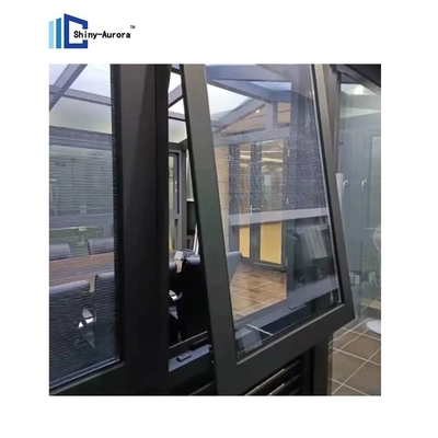 Home Modern Top Hung Windows Double Glazed Aluminium Awning Windows