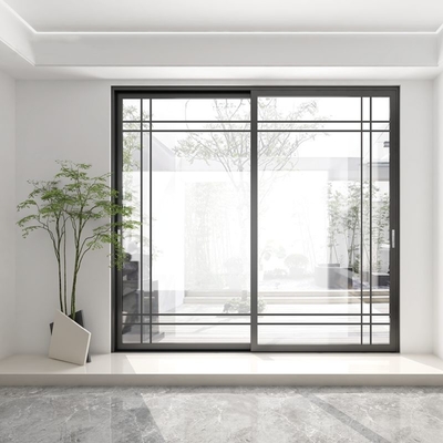 Three Track Sliding Door And Window , Home Broken Bridge Aluminum Window