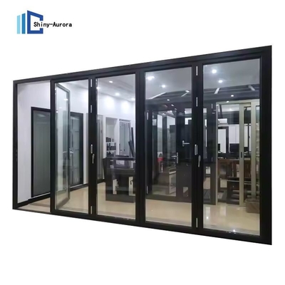 Balcony Partition Tempered Glass Sliding Door With Aluminum Frame