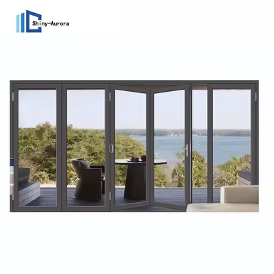 Customized Soundproof Aluminium Glass Bifold Doors For Room Position