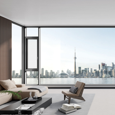 Security Lifting Window Customized Lift Slide Window With Lever Handle
