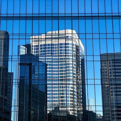 Premium Low E Insulated Glass Facade Soundproof Office Building Curtain Wall