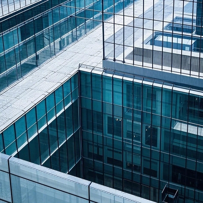 Elegant Finish Custom Tempered Glass Curtain Wall For Home Office Commercial