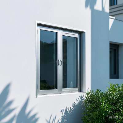 White Aluminum Sliding Windows , Sliding Open Window With Multi Point Locking System