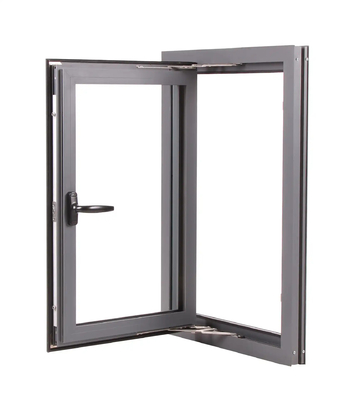 White Aluminium Casement Window Thermal Insulated Casement Windows