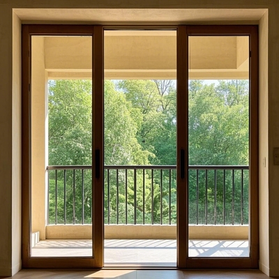 Waterproof Aluminum Folding Door Open Style For Terrific Surface Finish