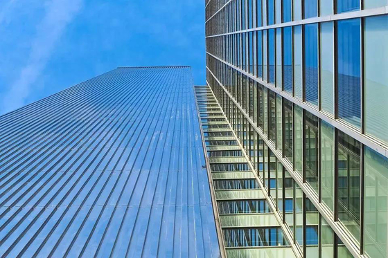 Weatherproof Metal Curtain Wall Exterior Glass Curtain Wall Class A Fire Resistant
