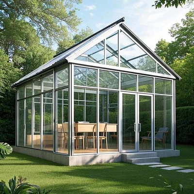10x12 Feet Sun Room UV Protection Aluminum Frame SunRoom Double Pane Insulation