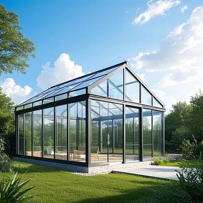 Custom Aluminium Glass House UV Protection Outdoor Glass Sunroom