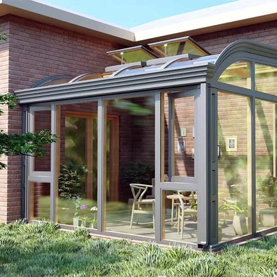 Single Glass Sun Room Concealed Drainage Sliding Door Sunroom