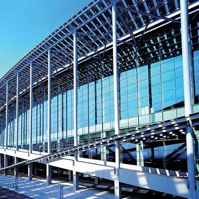 Building Frame Curtain Wall Customized Size Structurally Glazed Curtain Wall