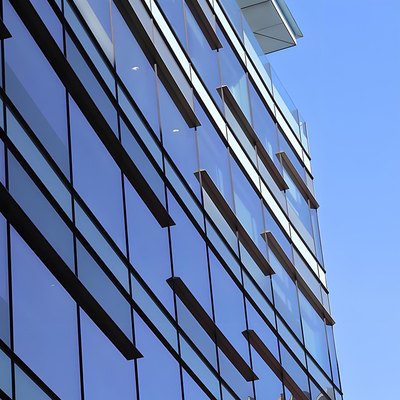 Aluminium Color Glass Wall Soundproof For Sophisticated Interior