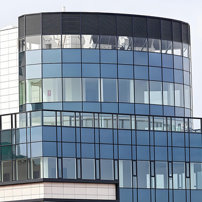Hotel Clear Glass Curtain Wall Building Material 6mm-19mm Thickness