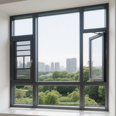 Powder Coated Finishes Unitized Curtain Wall 100mm Frame Depth Unit Module Type for Seismic and Wind Load Resistance